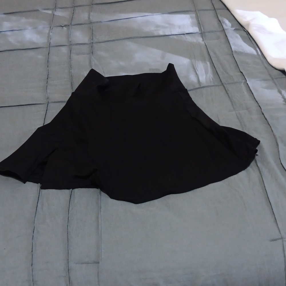 Sexy Black Skorts Set